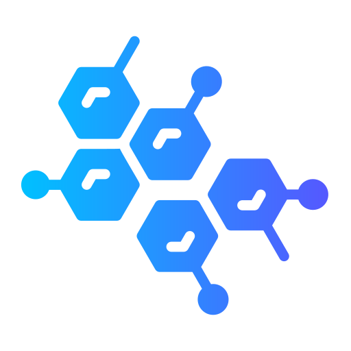 molécula Generic gradient fill Ícone