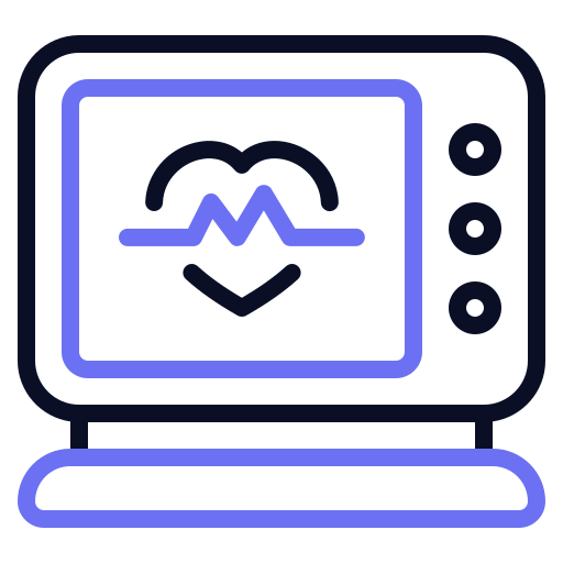 Heartbeat screen Generic color outline icon