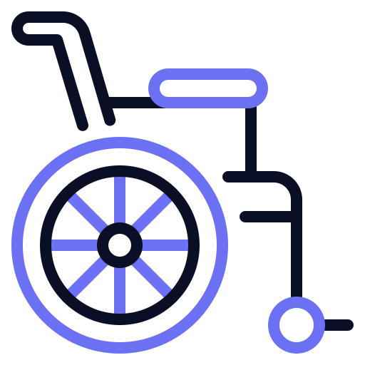 silla de ruedas Generic color outline icono