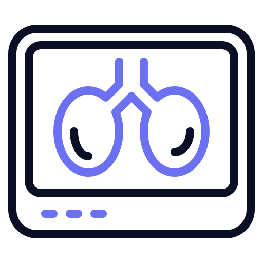 X-ray view Generic color outline icon