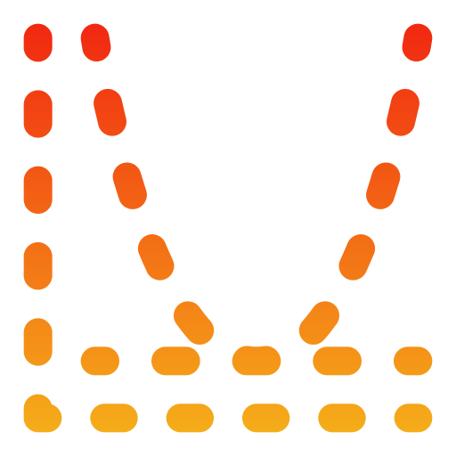 histogramme Generic gradient outline Icône
