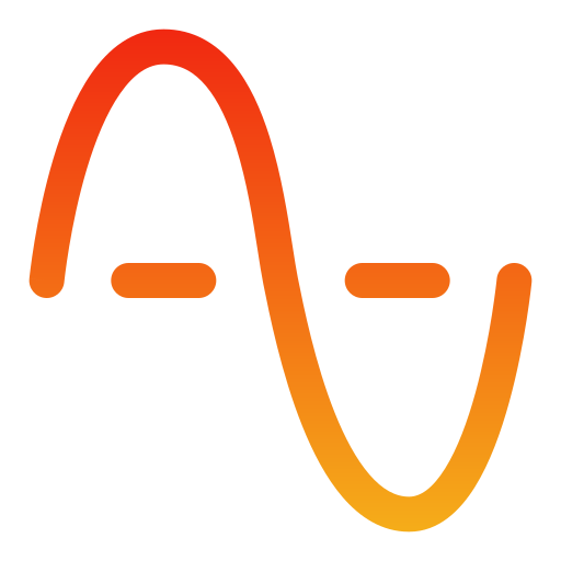 sinusoide Generic gradient outline icono