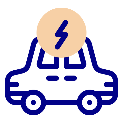 Electric car charging Generic color lineal-color icon