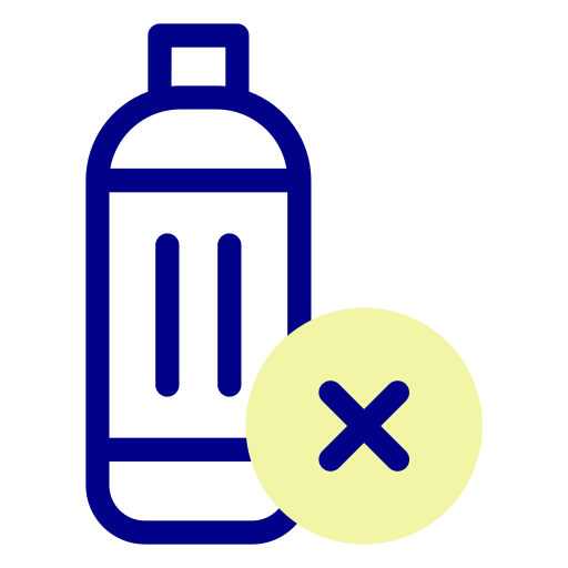 Никаких пластиковых бутылок Generic color lineal-color иконка