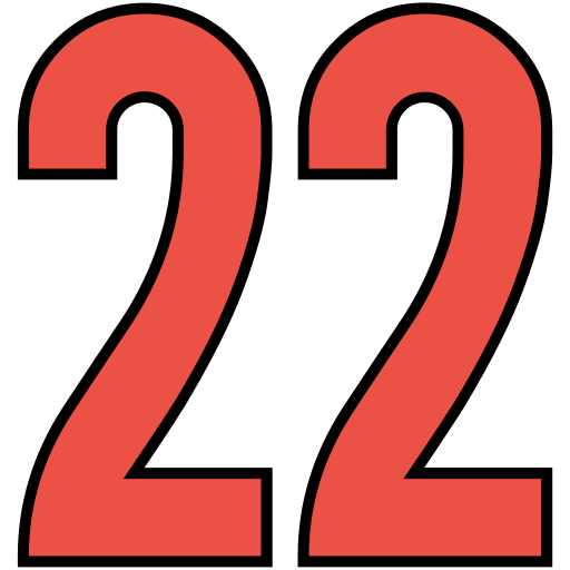 Twenty two Generic color lineal-color icon