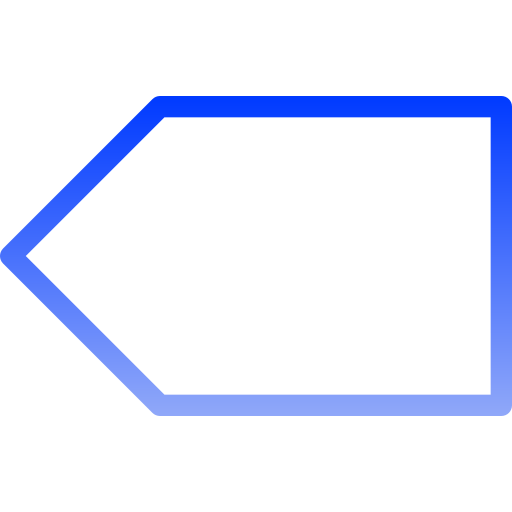 izquierda Generic gradient outline icono