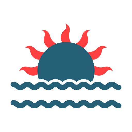 Sunset Generic color fill icon