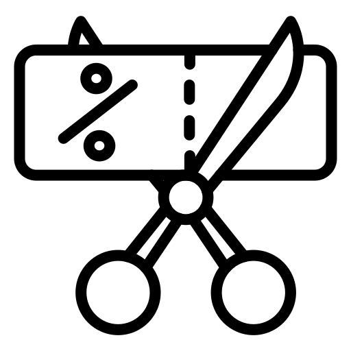 할인권 Generic black outline icon