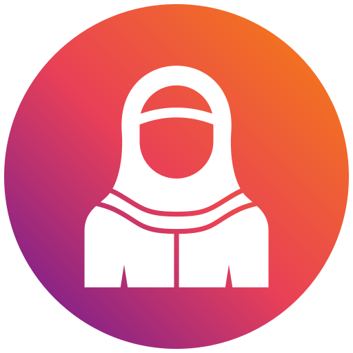 niqab Generic gradient fill icona