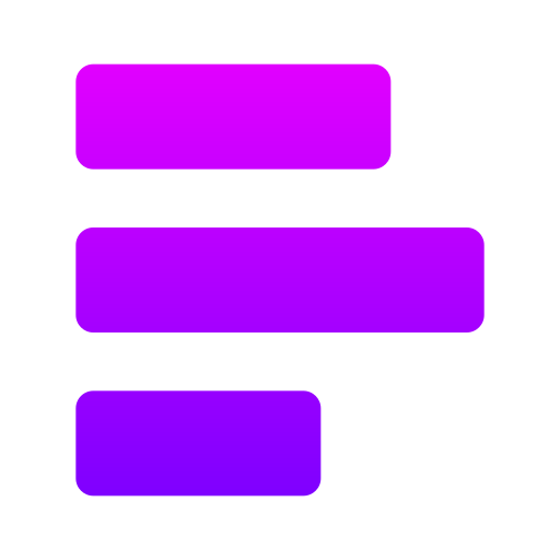 Align left Generic gradient fill icon