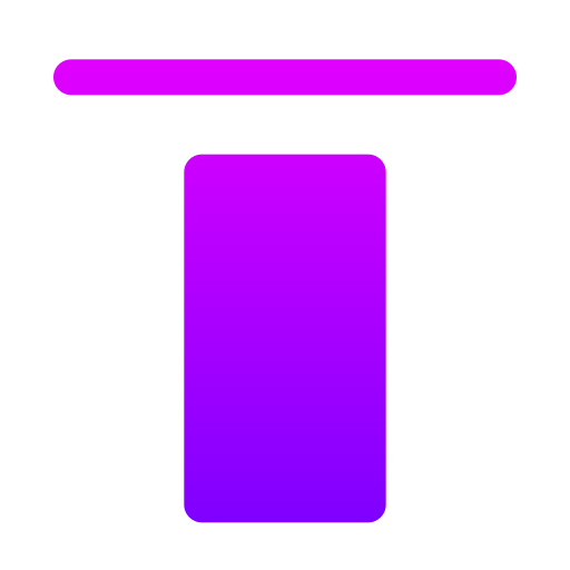 상단 정렬 Generic gradient fill icon