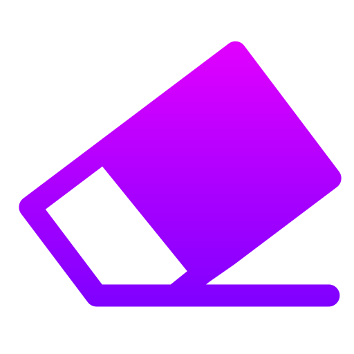 Erase Generic gradient fill icon