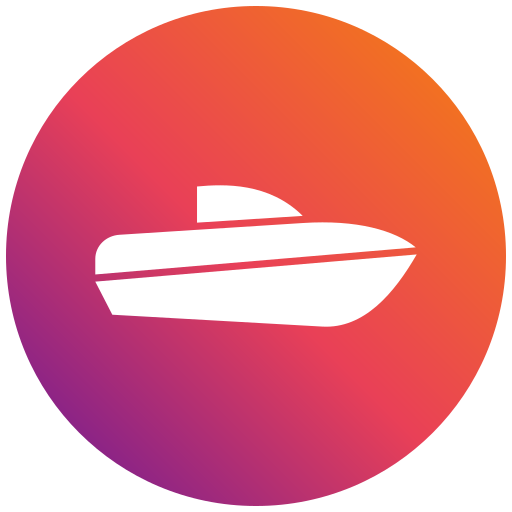 スピードボート Generic gradient fill icon