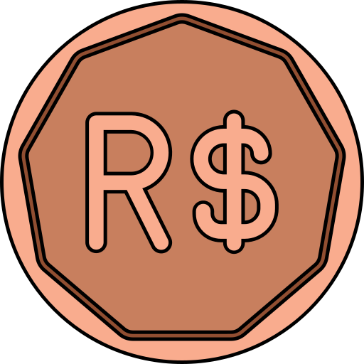 Brazilian real Generic color lineal-color icon