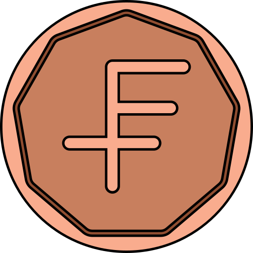 Swiss franc Generic color lineal-color icon