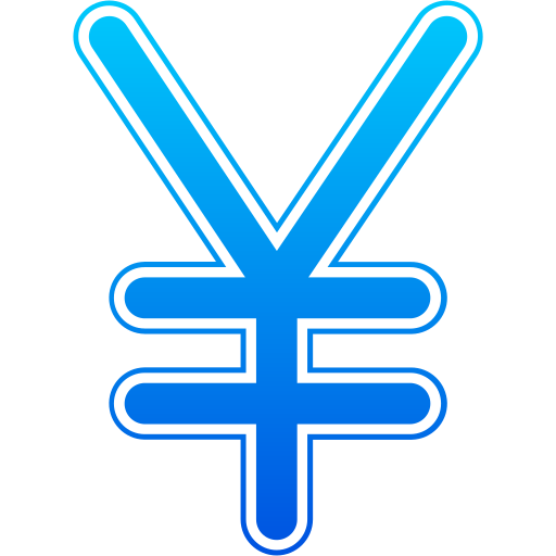 yen Generic gradient fill icon