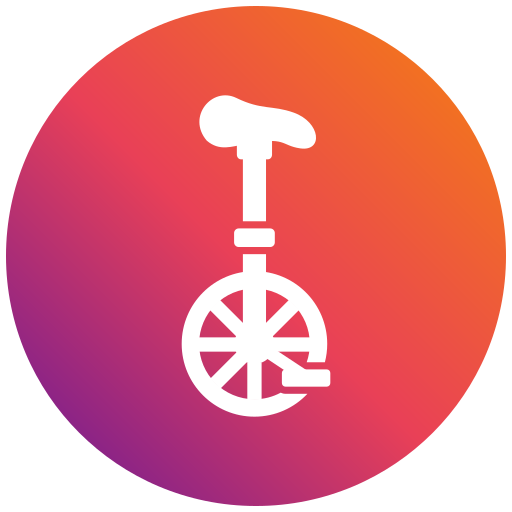 Unicycle Generic gradient fill icon