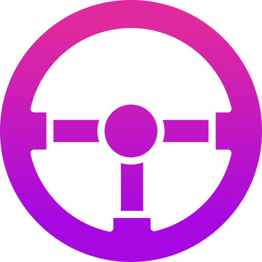 Steering wheel Generic gradient fill icon