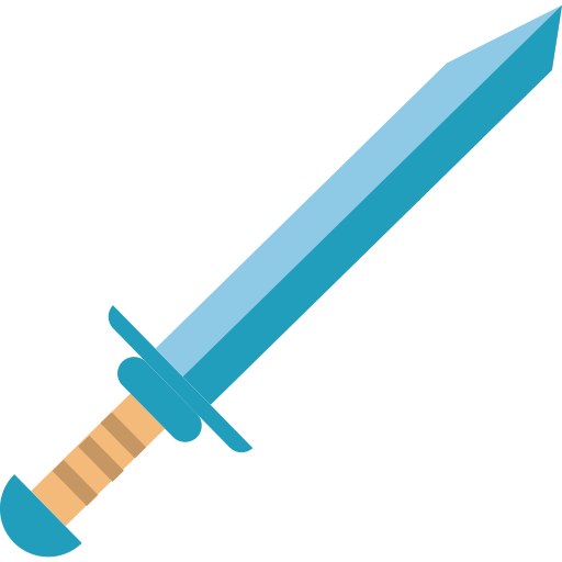 długi miecz Generic color fill ikona