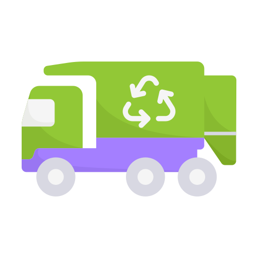 camion di riciclaggio Generic color fill icona