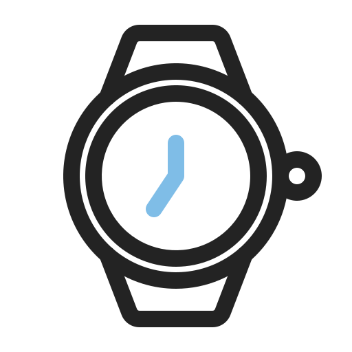 reloj de pulsera Generic color outline icono