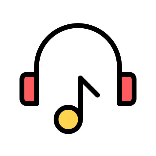 ヘッドホン Generic color lineal-color icon