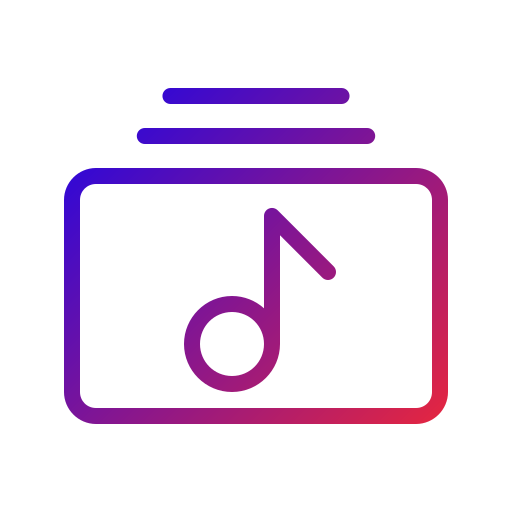 Music album Generic gradient outline icon