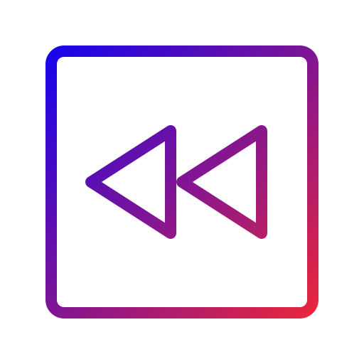 z powrotem Generic gradient outline ikona