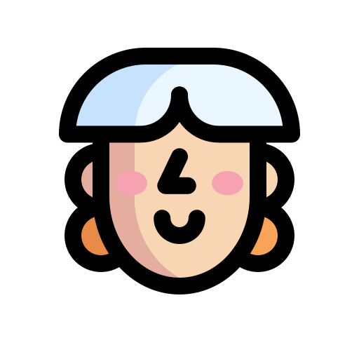 女の子 Generic color lineal-color icon