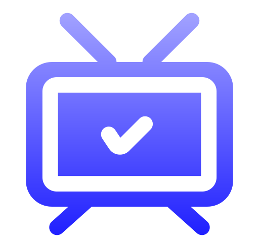 Телевидение Generic gradient fill иконка
