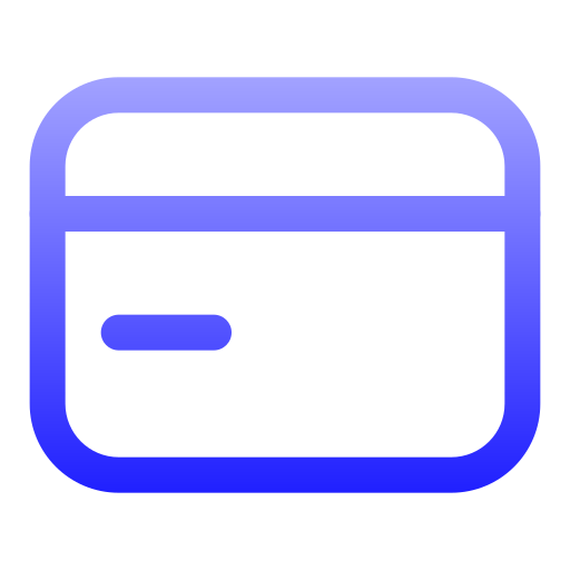 Card Generic gradient outline icon
