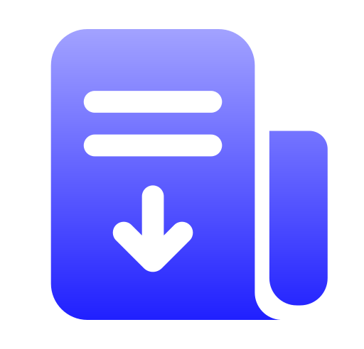 Document Generic gradient fill icon