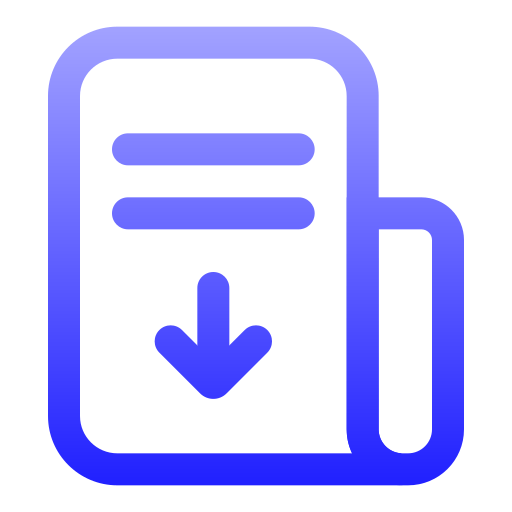 Document Generic gradient outline icon