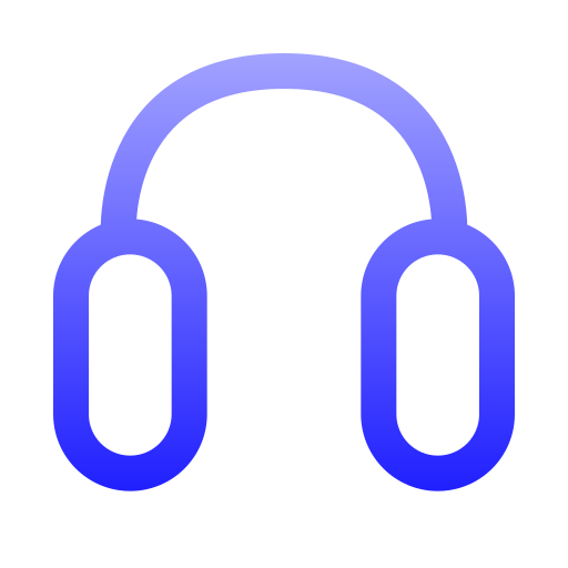 casque de musique Generic gradient outline Icône