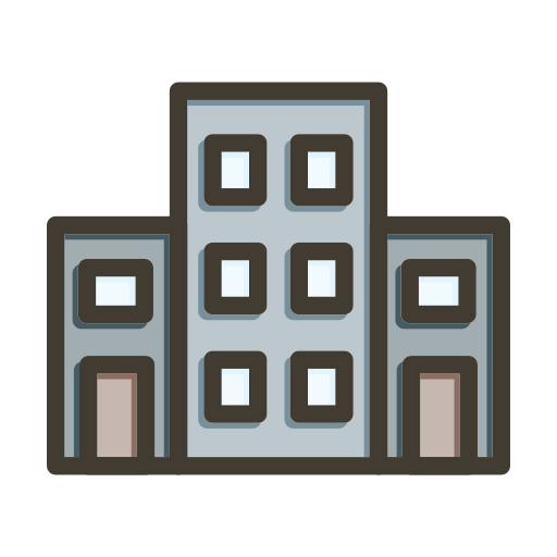 Office building Generic color lineal-color icon
