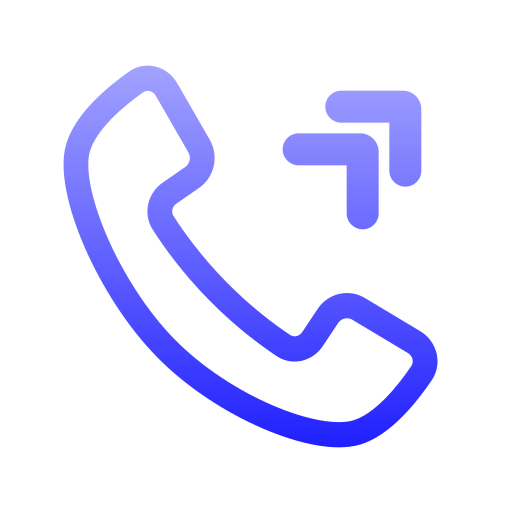 Outcoming call Generic gradient outline icon