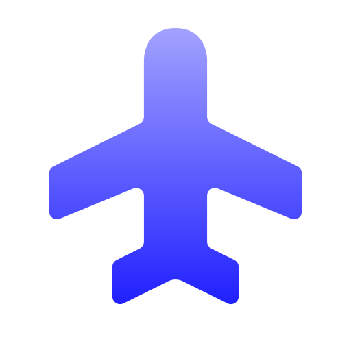 Самолет Generic gradient fill иконка