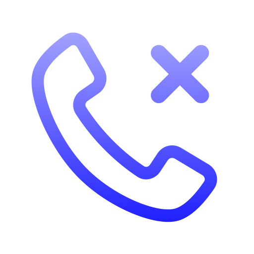 Rejected call Generic gradient outline icon