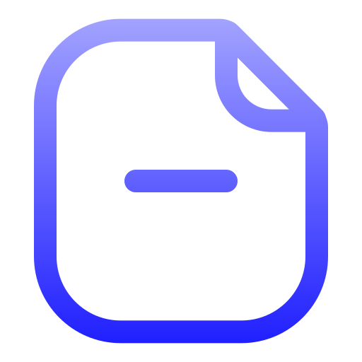 문서 Generic gradient outline icon