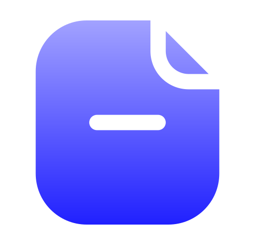 문서 Generic gradient fill icon