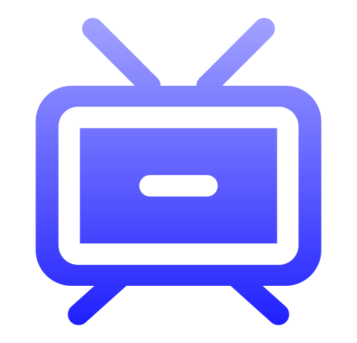 Television Generic gradient fill icon