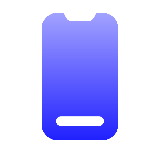 スマートフォン Generic gradient fill icon