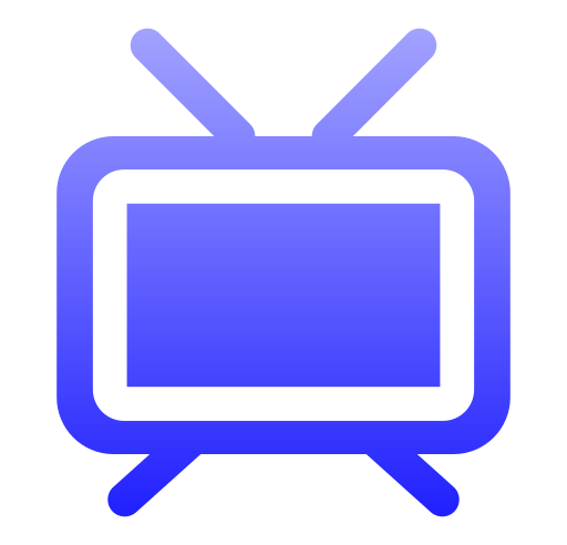 Телевидение Generic gradient fill иконка