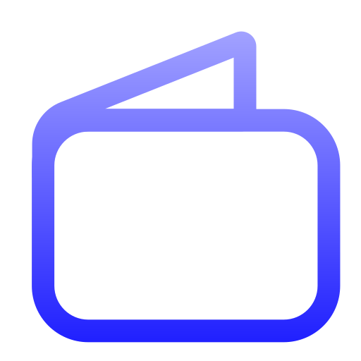 財布 Generic gradient outline icon