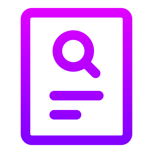 Document Generic gradient outline icon