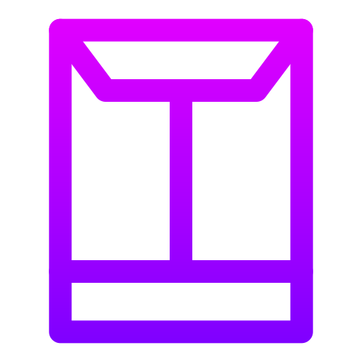envelop Generic gradient outline icoon