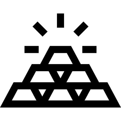 lingotti d'oro Basic Straight Lineal icona