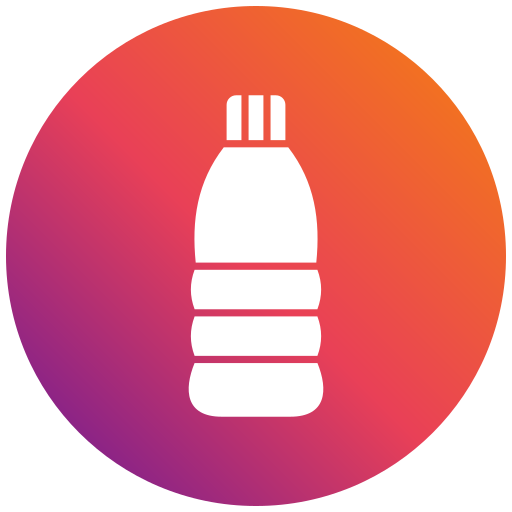plastikowa butelka Generic gradient fill ikona
