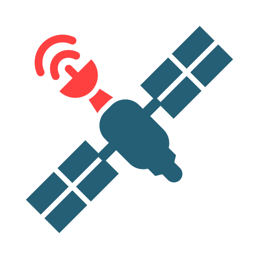 satélite Generic color fill icono