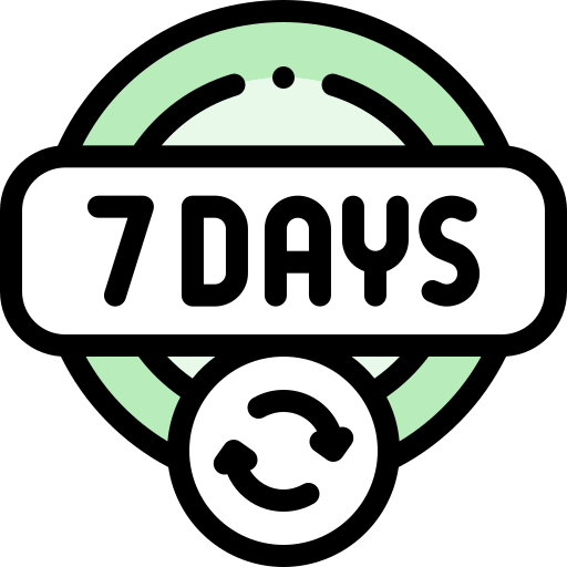 7 tage Detailed Rounded Lineal color icon